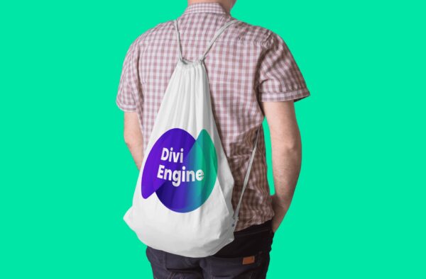 Divi Engine String Bag (Big Logo) – Image 2